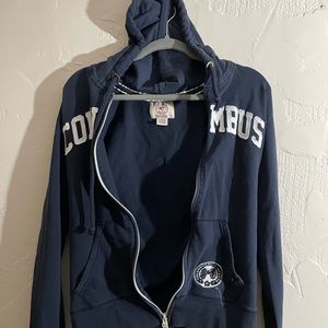 Large women’s Columbus Blue Jacket zip up hoodie